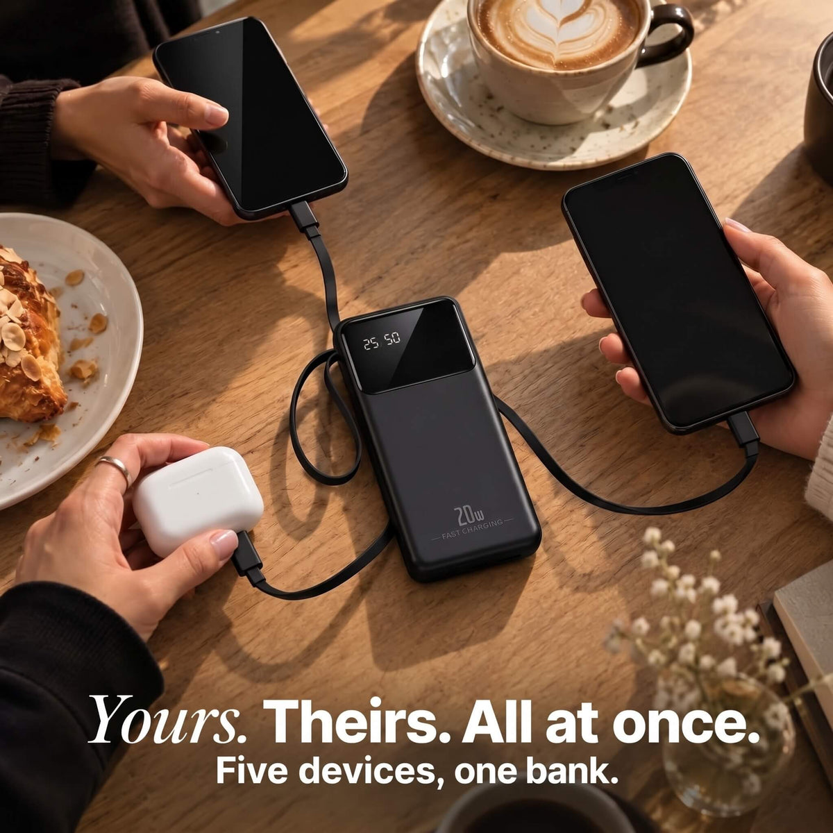 ViPower Quad - 4-Cable Power Bank